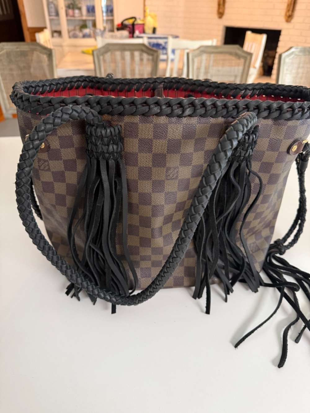 Louis Vuitton Handbag (reworked) - Picture 2 of 9